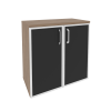 Onix Шкаф низкий широкий O.ST-3.2 R black Дуб Аризона/Стекло Black 800*420*823