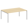 Metal System Quattro Переговорный стол (1 столешница) на П-образном м/к 40БП.ПРГ-1.5 Акация Лорка/Ме