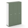 Concept Шкаф 3 узкие секции, 5 ниш CN.STU-538 W Кобо/Белый Бриллиант/Металл Белый 1252*420*1922