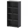 Шкаф высокий со стеклом в ал. рамке СМШ48RS 792x380x1595