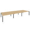 Onix Рабочая станция на П-образном м/к O.MP-D.RS-6.4.8 Тиквуд Светлый/Металл Антрацит 4740*1635*750