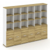 Concept Шкаф 6 узких секций, 5 ниш CN.STU-561 W 2500*42