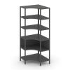 Shelf System Односекционный угловой стеллаж пятиярусный SN.STMU-511 Антрацит/Металл Антрацит 810*810