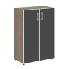 Yalta Шкаф LT.ST-2.4 R black Вяз Благородный/Стекло Black 800*450*1195