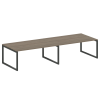 Metal System Quattro Переговорный стол (2 столешницы) на О-образном м/к 50БО.ПРГ-2.5 Вяз Благородный