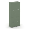 Concept Шкаф 2 узкие секции, 5 ниш CN.STU-522 W Кобо/Металл Белый 836*420*1922
