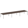 Metal System Quattro Переговорный стол (3 столешницы) на П-оразном м/к 50БП.ПРГ-3.5 Венге Цаво/Метал