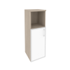 Onix Шкаф средний узкий левый O.SU-2.2 R (L) white Дуб Аттик/Стекло White 400*420*1207