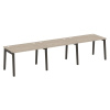 Onix Wood Рабочая станция OW.RS-3.2.8 Дуб Аттик/Дуб Темный/Металл Антрацит 3540*800*750