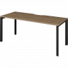 Стол на металлокаркасе НТМП.П-180 Дуб сафари/Антрацит 1800x730x750 Аргентум-МП