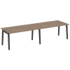 Onix Wood Стол переговорный (2 столешницы) OW.PRG-2.4 Дуб Аризона/Дуб Темный/Металл Антрацит 3160*98