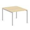 Metal System Quattro Переговорный стол (1 столешница) на П-образном м/к 40БП.ПРГ-1.1 Акация Лорка/Ме
