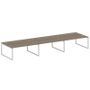 Metal System Quattro Рабочая станция на 6 раб. мест на О-образном м/к 40БО.СМ-6.5 Вяз Благородный/Ме