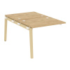 Onix Wood Наборный эл. раб. станции OW.2.NRS-1.8 Тиквуд Светлый/Дуб Светлый/Металл Белый 980*1635*75