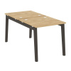 Onix Wood Рабочая станция OW.D.RS-2.0.8 Тиквуд Светлый/Дуб Темный/Металл Антрацит 780*1635*750