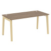Onix Wood Стол письменный OW.SP-4.8 Дуб Аризона/Дуб Светлый/Металл Белый 1580*800*750