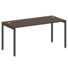 Metal System Quattro Стол письменный на П-образном м/к 40БП.СП-4 Венге Цаво/Металл Антрацит 1600*720