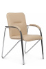 Стул Самба с мягкими подлокотниками SMB-01H Хром гальв. Бежевый