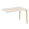 Onix Wood Стол-приставка OW.SPR-2.8 Денвер Светлый/Дуб Светлый/Металл Белый 1180*800*750