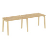 Onix Wood Рабочая станция OW.RS-2.2.7 Тиквуд Светлый/Дуб Светлый/Металл Белый 2360*720*750
