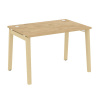 Onix Wood Стол письменный OW.SP-2.8 Тиквуд Светлый/Дуб Светлый/Металл Белый 1180*800*750