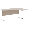 Стол эргономичный СА-4M(R) Мокачино/серебро 1600х900х755 Imago M