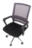 Кресло для персонала CHAIRMAN 606 хром черно-серый