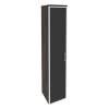 Onix Шкаф высокий узкий левый O.SU-1.10 R (L) black Дуб Мали/Стекло Black 400*420*1977