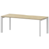Стол на металлокаркасе НТМП.П-180 Баттл Рок/Белый 1800x730x750 Аргентум-МП
