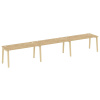 Onix Wood Рабочая станция OW.RS-3.4.8 Тиквуд Светлый/Дуб Светлый/Металл Белый 4740*800*750
