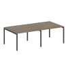 Metal System Quattro Переговорный стол (2 столешницы) на П-образном м/к 40БП.ПРГ-2.2 Вяз Благородный