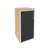Onix Шкаф низкий узкий левый O.SU-3.2 R (L) black Тиквуд Светлый/Стекло Black 400*420*823