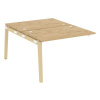 Onix Wood Наборный эл. раб. станции OW.2.NRS-2.8 Тиквуд Светлый/Дуб Светлый/Металл Белый 1180*1635*7