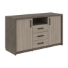 Тумба СФ-532101 Бетон чикаго тем/Дрифтвуд/Графит 1577х547х907 WOOD&STONE