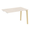 Onix Wood Стол-приставка OW.SPR-2.7 Денвер Светлый/Дуб Светлый/Металл Белый 1180*720*750