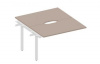 Cтол bench приставной 1200х1400х750мм (с эргономичными вырезами) AW2TPV127