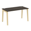 Onix Wood Стол письменный OW.SP-3.7 Дуб Мали/Дуб Светлый/Металл Белый 1380*720*750