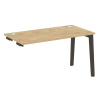 Onix Wood Стол-приставка OW.SPR-3.7 Тиквуд Светлый/Дуб Темный/Металл Антрацит 1380*720*750