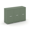 Concept Шкаф 3 узкие секции, 2 ниши CN.STU-233 W Кобо/Металл Белый 1252*420*818