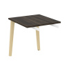 Onix Wood Direct Брифинг-приставка OW.BR-7 Дуб Мали/Дуб Светлый/Металл Белый 780*720*750