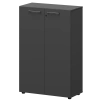 Шкаф средний закрытый СМШ38F Графит 792x380x1190 Кортез