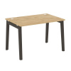 Onix Wood Стол письменный OW.SP-2.8 Тиквуд Светлый/Дуб Темный/Металл Антрацит 1180*800*750