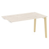 Onix Wood Стол-приставка OW.SPR-3.8 Денвер Светлый/Дуб Светлый/Металл Белый 1380*800*750