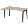 Onix Wood Стол эргономичный левый OW.SA-4 (L) Дуб Аттик/Дуб Темный/Металл Антрацит 1580*1180*750 (80