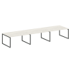 Metal System Quattro Перег. стол (3 столешницы) на О-оразном м/к 40БО.ПРГ-3.4 Дуб Наварра/Металл Ант