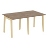 Onix Wood Стол переговорный (2 столешницы) OW.PRG-2.0 Дуб Аризона/Дуб Светлый/Металл Белый 1560*980*