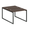Metal System Quattro Рабочая станция на О-образном м/к 40БО.РАС-СП-2.1 Венге Цаво/Металл Антрацит 10