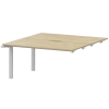Модуль двойной на металлокаркасе НТМП.ПО.Б2-140Э Баттл Рок/Белый 1400x1496x750 Аргентум-МП