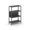 Shelf System Односекционный стеллаж трехярусный SN.STM-311 Антрацит/Металл Антрацит 810*400*1246