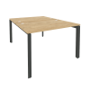 Onix Рабочая станция на П-образном м/к O.MP-D.RS-2.2.8 Тиквуд Светлый/Металл Антрацит 1180*1635*750